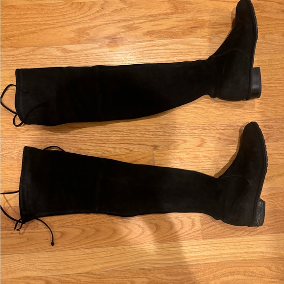 Stuart Weitzman Shoes - Stuart Weitzman Lowland Black Suede Boots Sz 36.5